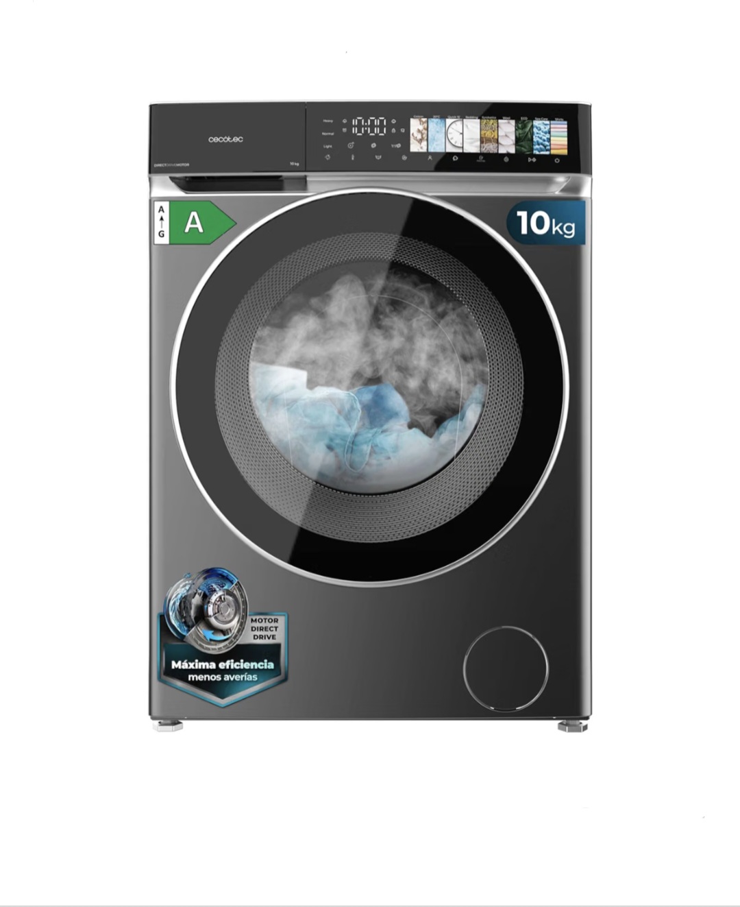 LAVADORA CECOTEC 10 KGS 1400RPM DIRECT DRIVE DRESSCODE 10970 (104032) INOX.