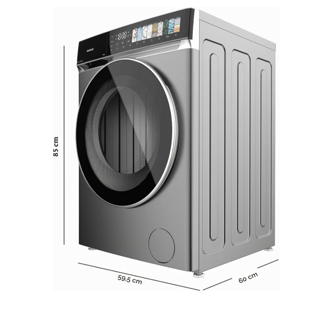 LAVADORA CECOTEC 10 KGS 1400RPM DIRECT DRIVE DRESSCODE 10970 (104032) INOX. - Imagen 2