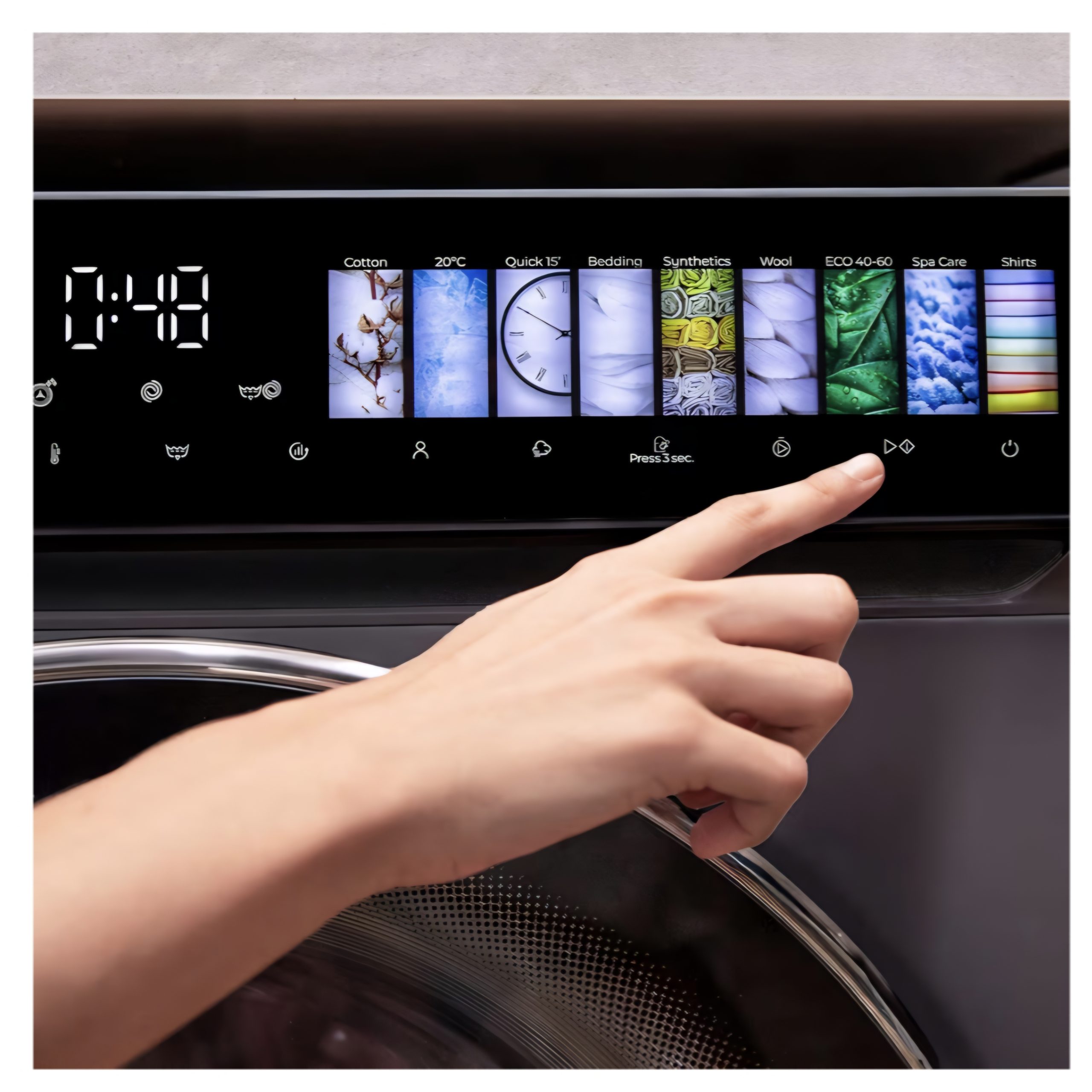 LAVADORA CECOTEC 10 KGS 1400RPM DIRECT DRIVE DRESSCODE 10970 (104032) INOX. - Imagen 3